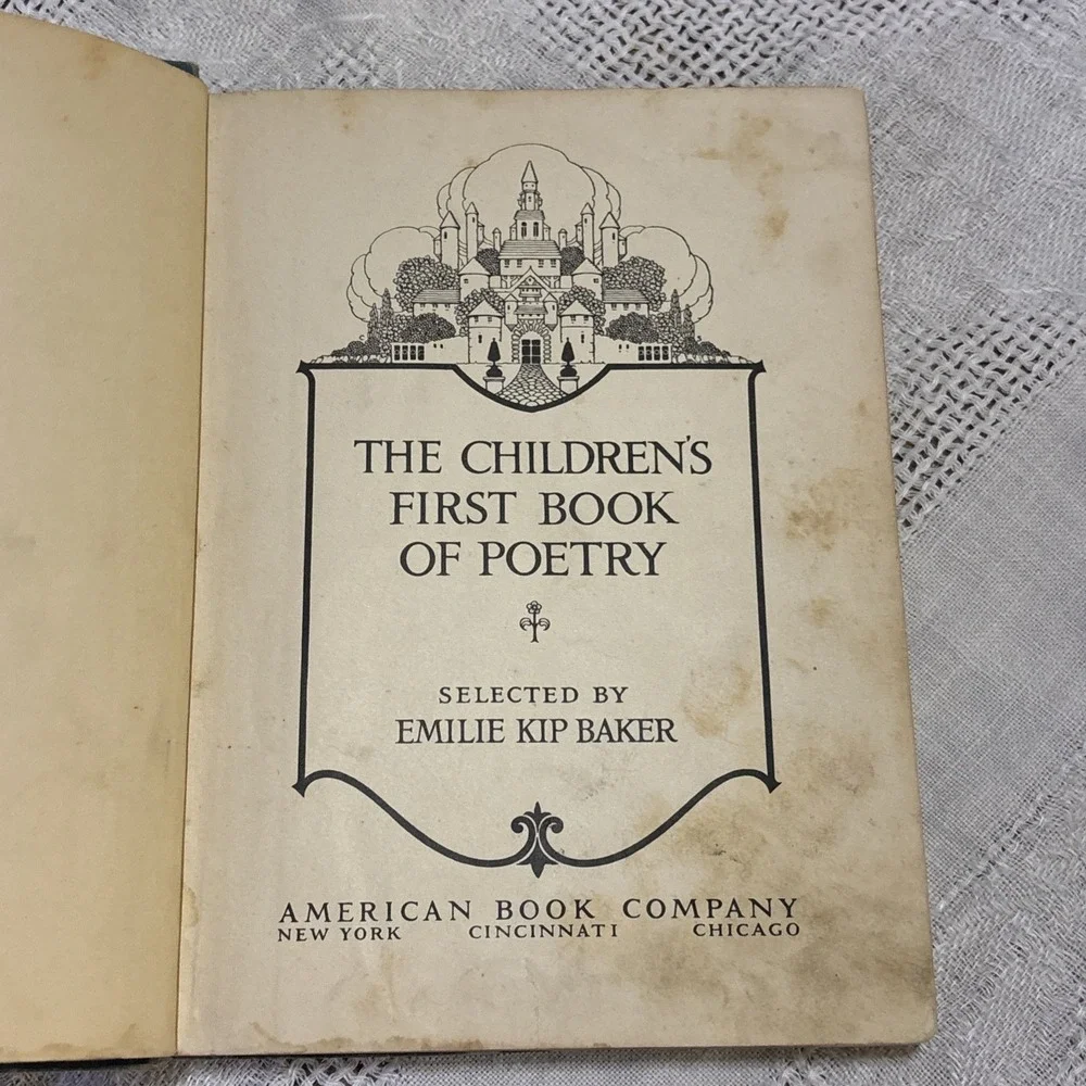 The Children's  Second Book of Poetry, by Emilie Kip Baker, Hardcover. 1915.‎